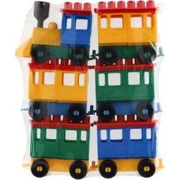 Stavebnice LORI 7 vlak + 2 vagónky