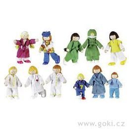 Ohebné panenky do domečku nemocnice - set 11 ks