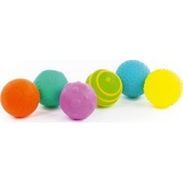 Gumová sada míčků s texturou 6ks
