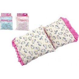 Peřinka + polštář + podložka pro panenky do postýlky/kočárku - mix barev