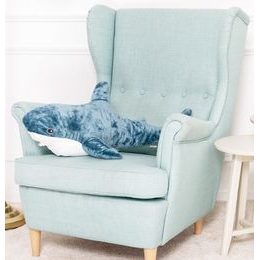 Plyšový žralok Leny 80 cm - modrý