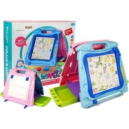 Oboustranná magnetická tabule s doplňky -modro/růžová