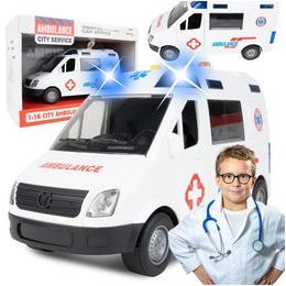 Sanitka se světly a zvuky City Ambulance 1:16