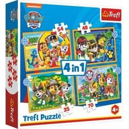 Puzzle 4v1 Prázdniny Tlapková Patrola/Paw Patrol