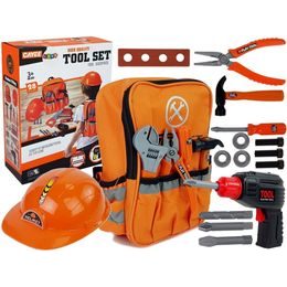 Sada dětského nářadí s vrtačkou na baterie v batůžku Tool Set