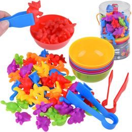 Dětská ukládačka Veselí dinosauři 48 kusů