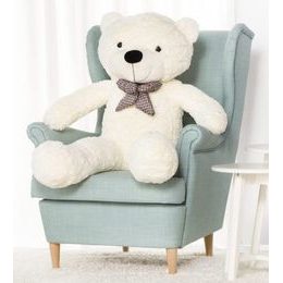 Plyšový medvěd Kvído 130 cm bílý