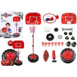 Velká basketbalová sada pro děti nastavilelná 1,7m s doplňky