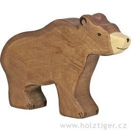 Hnědý medvěd - dřevěné zvíře