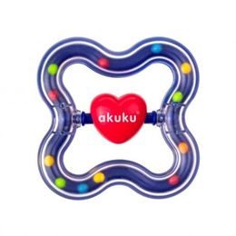 Chrastítko se srdíčkem Akuku modrá