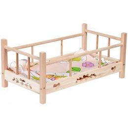 Dřevěná postýlka pro panenky Mamilas