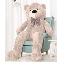 Plyšový medvěd Kvído 190 cm XXL šedý