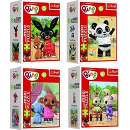 Minipuzzle mini - Maxi 20 dílků Bingovi přátelé/Králíček Bing - mix 4 druhy