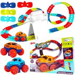 Elastická dráha s autíčkem na baterie 195 dílků Changeable Tracks