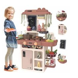 Kuchyňka pro děti s příslušenstvím hnědo-oranžová