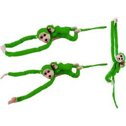 Plyšová opice s miminkem červená 90 cm