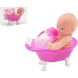 Miminko ve vaničce s lahvičkou