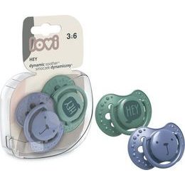 Lovi Dudlíky Lovi 3-6m, HEY BOY- zelená, modrá