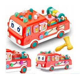 Interaktivní autíčko s doplňky červené