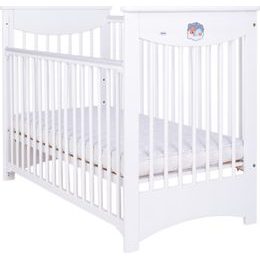 Dětská postýlka Drewex Laura se stahovací bočnicí bílá