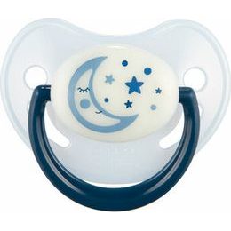 CANPOL 22/500 Silikonový anatomický dudlík 0-6 měsíců NIGHT DREAMS modrý