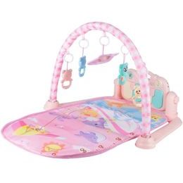 Hrací deka s piankem Dráček růžová
