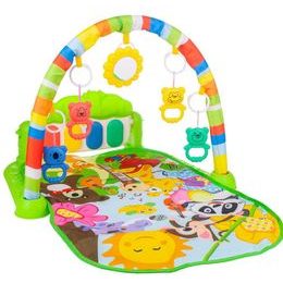 Hrací deka s piankem Sluníčko zelená