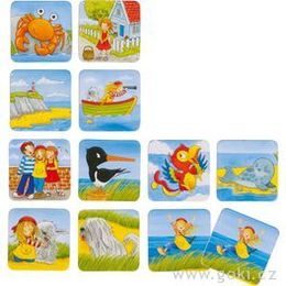 Dřevěné kostky - Moje první zvířátka 15ks
