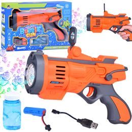 Bublifuk pistole na akumulátor Bubble Gun - oranžová
