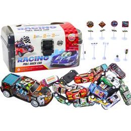 Sada autíček v kufříku + dopravní značky 25ks