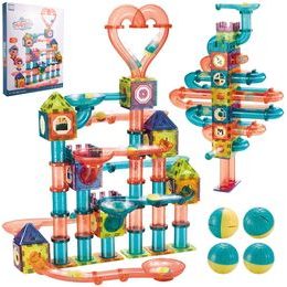 Magnetická 3D stavebnice se skluzavkou Magic Magnetic 262 dílů