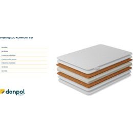 Dětská matrace Danpol Komfort II Kokos-Pěna-Kokos 120x60