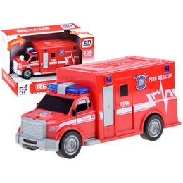 Dětské požární auto se světly a zvuky City Rescue 1:20