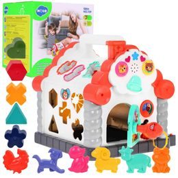 Huile Toys multifunkční vkládačka pro nejmenší se zvuky Domeček II