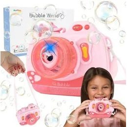 Bublifuk na baterie fotoaparát Bubble Cam růžový
