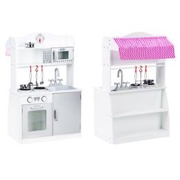 Ecotoys dětská dřevěná kuchyňka 2v1