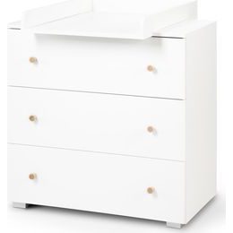 Přebalovací komoda Klups KAROLINA bílá-borovice