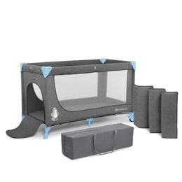 Dětská cestovní postýlka CARETERO ESTI se stahovací bočnicí mint