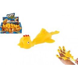 Antistresové natahovací Kuře - létací střílecí