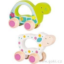 Zvířátka s kolečky - želva a ovečka