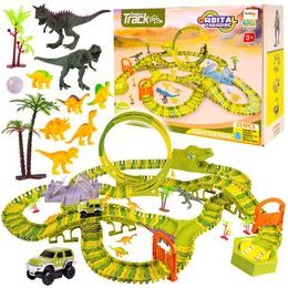 Autodráha s autíčkem na baterii a dinosaury 324 dílků Dino Track