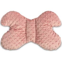 Dětský polštářek motýlek - růžovo/šedí ptáčci