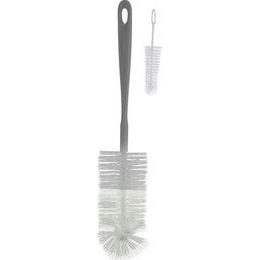 BabyOno kartáč na čištění lahví a saviček 2v1 s přísavkou modrý