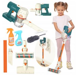 Bezdrátový dětský vysavač 3v1 šedo-oranžový