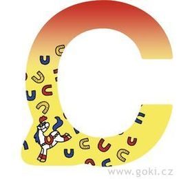 Ozdobné písmeno ze dřeva C