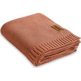 Sensillo Dětská deka bambusovo-bavlněná 80x100 cm korálová