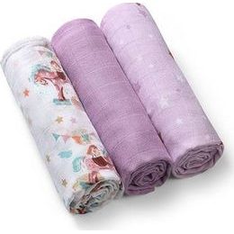 Bambusové plenky 3ks, fialová