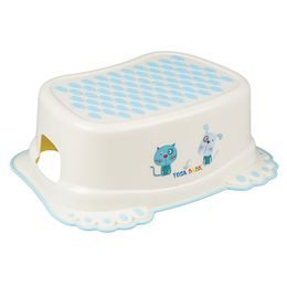 Dětské protiskluzové stupátko do koupelny Pejsek a Kočička žluté