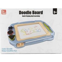 Oboustranná magnetická tabule s doplňky -modro/růžová