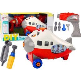 Letadlo ke šroubování, červená